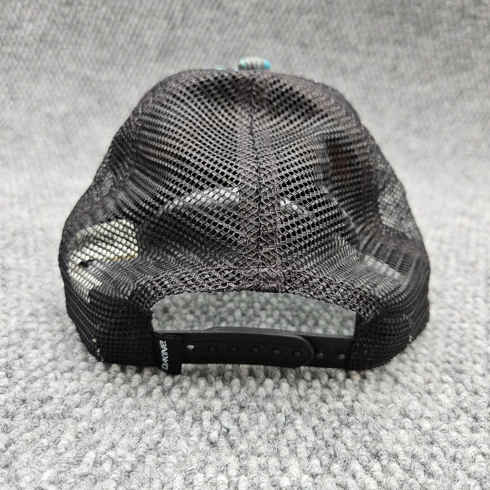 Dakine Women's Multi Color Striped Foam Mesh Trucker Snapback Hat Ball Cap - Picture 5 of 7